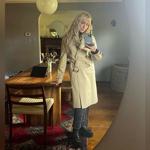 Mango NWOT khaki trench coat size M